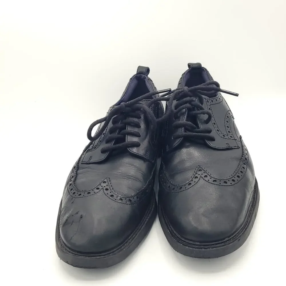 Cole Haan grand evolution Black Oxfords Wingtip Brogue men's size 10